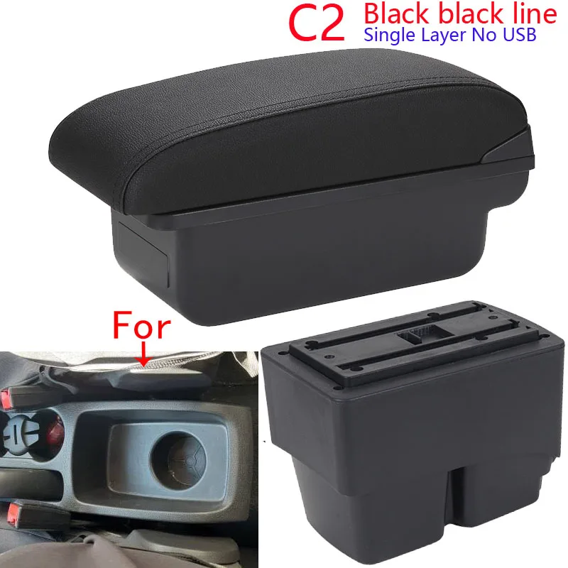 Voor Ford Fiesta Armsteun doos Voor Ford Fiesta MK7 Auto Armsteun 2009-2017 opbergdoos Interieur details Accessoires eenvoudige installatie