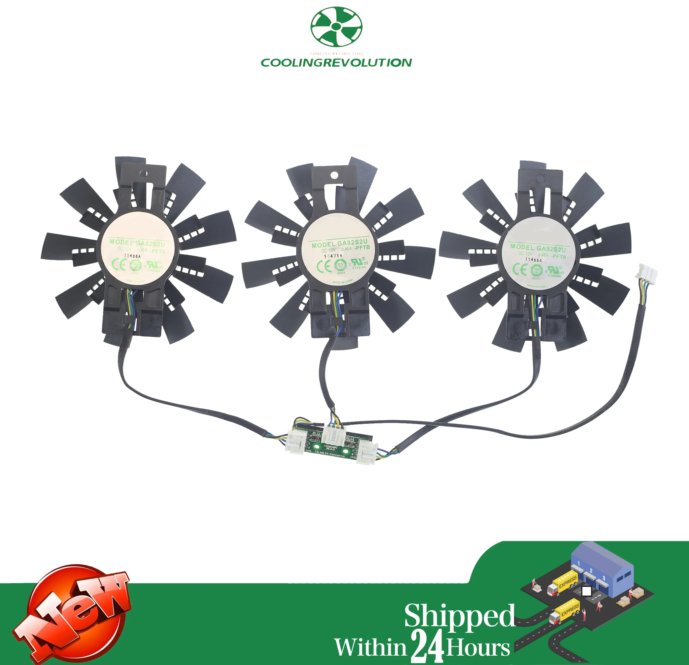 Ventilateur de refroidissement Original GA92S2U, pour ZOTAC GTX980Ti AMP carte graphique EXTREME, dc 12v 0.46A, nouveau