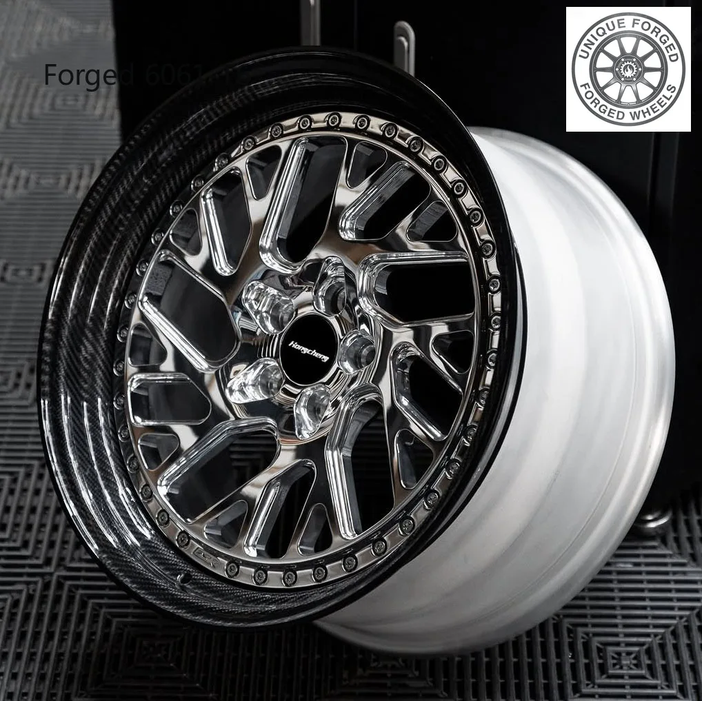 

New model of 26Deep Dish Carbon Fiber Lip 2 Piece 3 Piece Forged Wheel 5X112 5x114.3 15-24 Inch Aluminum Alloy Forged Wheels fo
