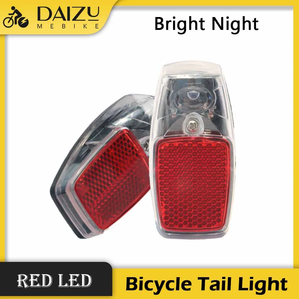 Ebike Flashlight Bicycle Light Electric Bike Lantern Horn Set Rear LED Light 6V 12V 24V 36V 48V 60V 72V Bafang Ebike Accessorie