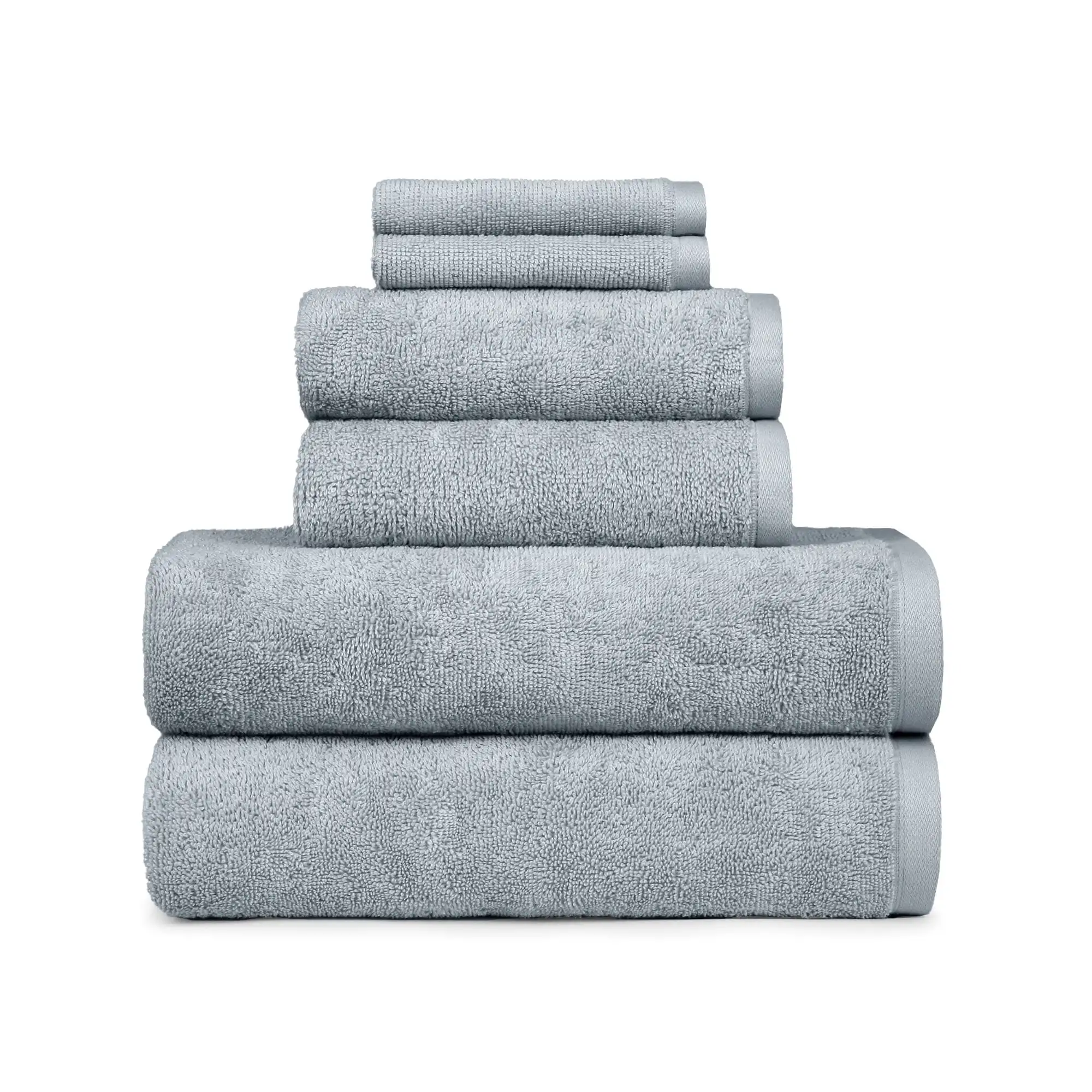 

PowerLoft AIRRICH® Cotton 6-Piece Towel Set, Soft Silver
