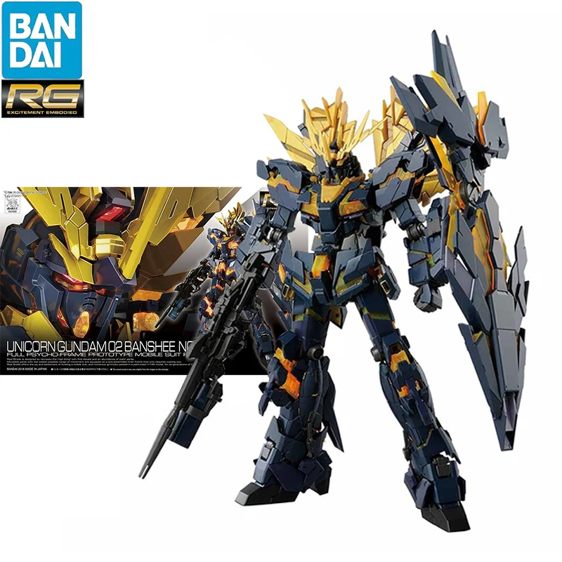 

In Stock BANDAI RG 1/144 RX-0[N] UNICORN GUNDAM-02 BANSHEE Assembly Models Ver. Anime Action Figures Model Collection Toy