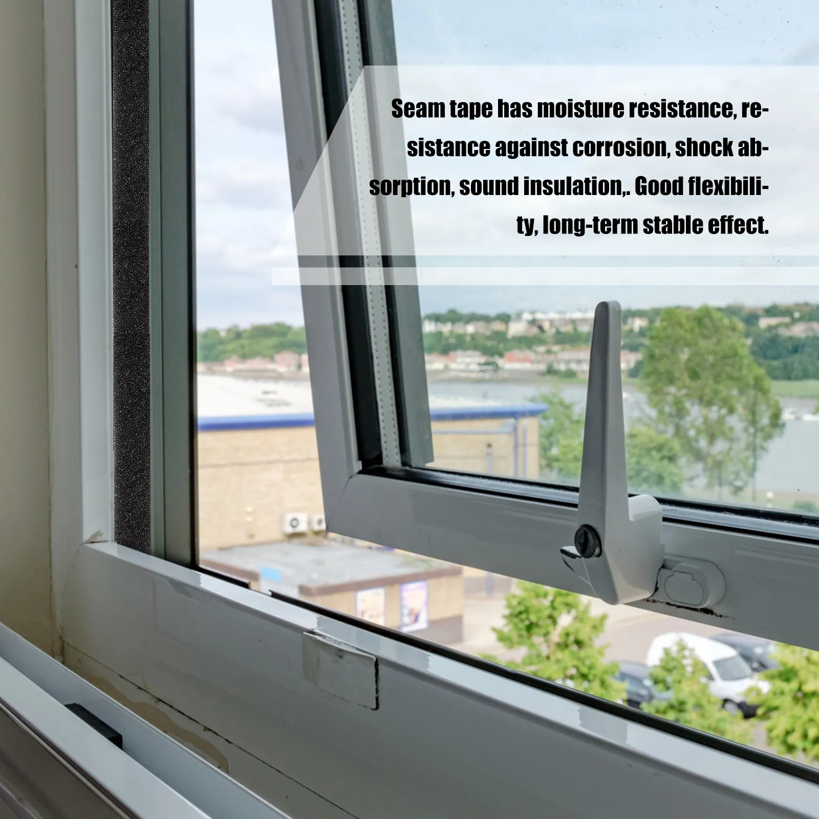 

4 рулона профессиональной уплотнительной ленты из ЭВА для дверей, окон и рам: амортизация, звукоизоляция, защита от влаги