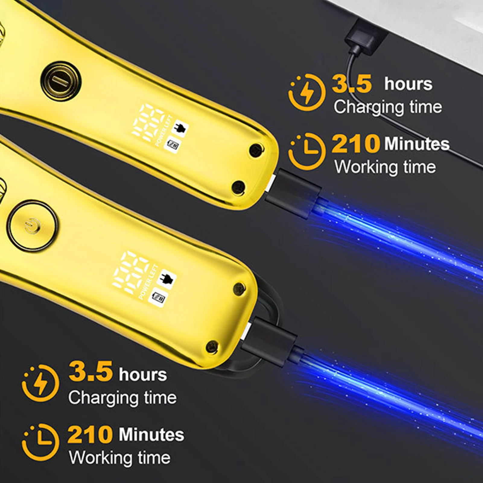 HIENA tondeuse à cheveux professionnelle tondeuse à cheveux sans fil Portable voyage tondeuses à cheveux tondeuse de coiffure pour hommes coiffure 1pc