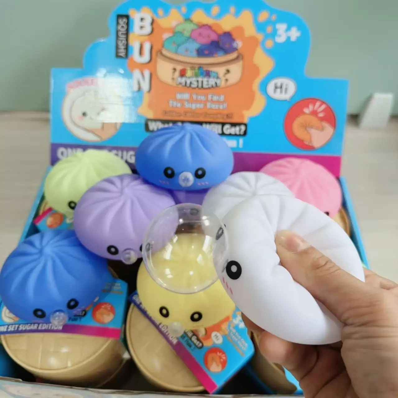 Bubble Spitting Steamed Bun: Creative Puking Bubble Squishy, Realistic Food Stress Ball, Aesthetic Office Decompression Toy