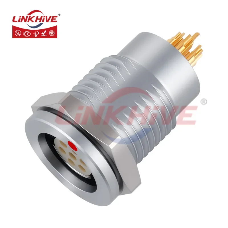 Compatible with Fischer Multipole Low Voltage Receptacles D Body Style 102 103 1031 104 105 2 3 4 5 6 7 9 10 12 19 Pin Connector