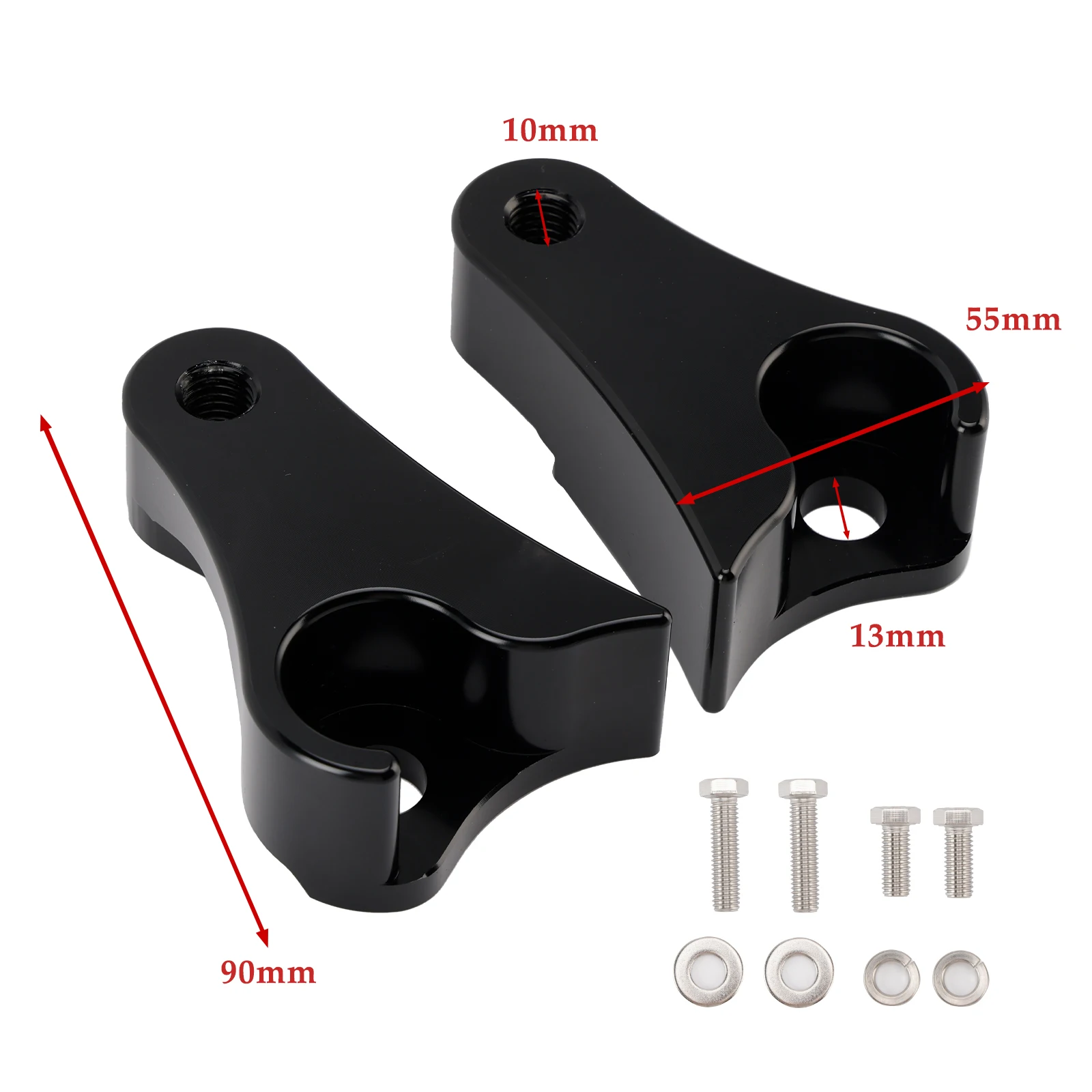 Areyourshop 1.5' Rear Lowering Kit Blocks for Harley Touring 2009-2026, Fits Street Glide, Road Glide, Road King, Electra Glide