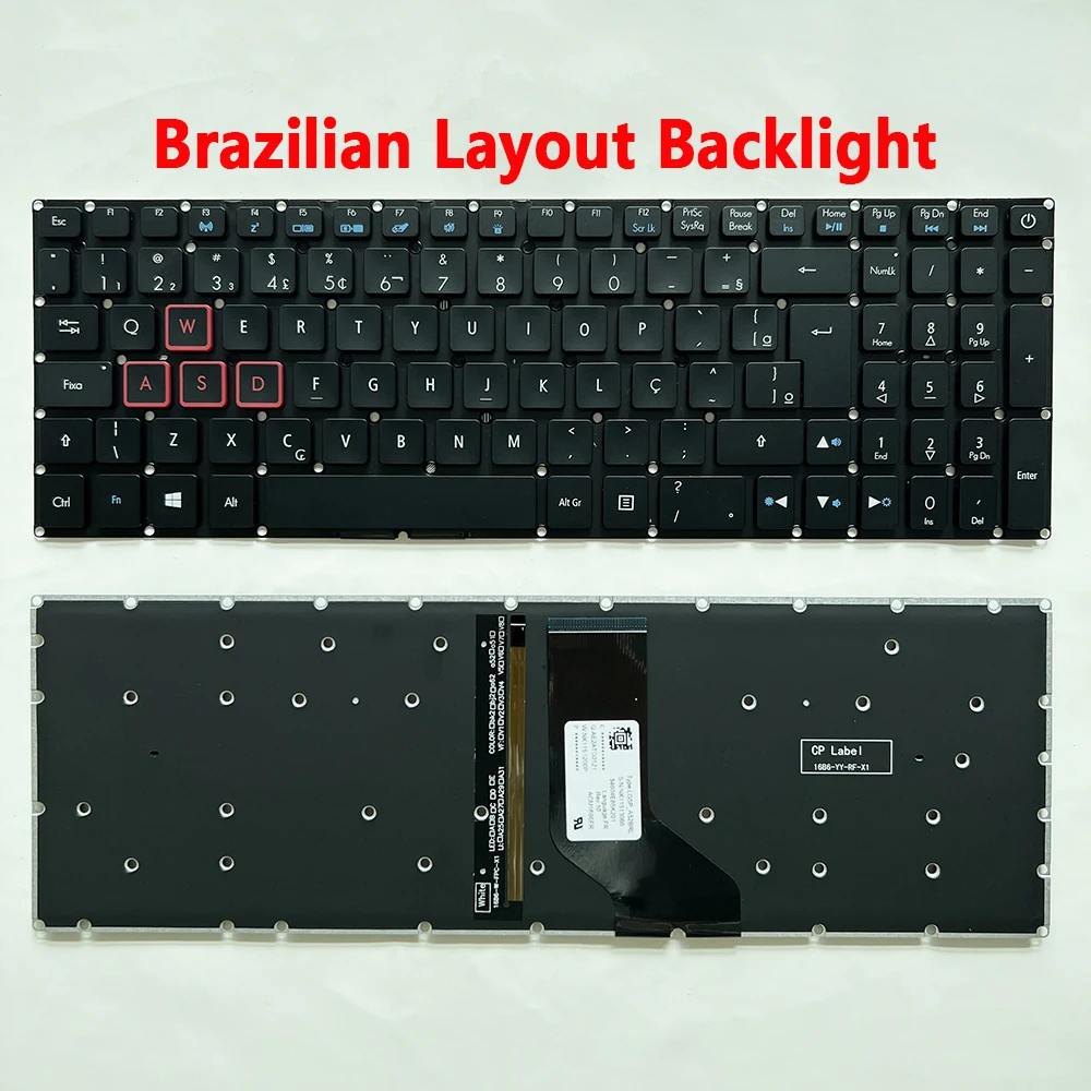 VX5-591 SP/FR/BR Keyboard for Acer Aspire VX15 VX5-591G VN7-593 VN7-593G VN7-793G Predator Helios 300 PH315-51 PH317-51 PH317-52