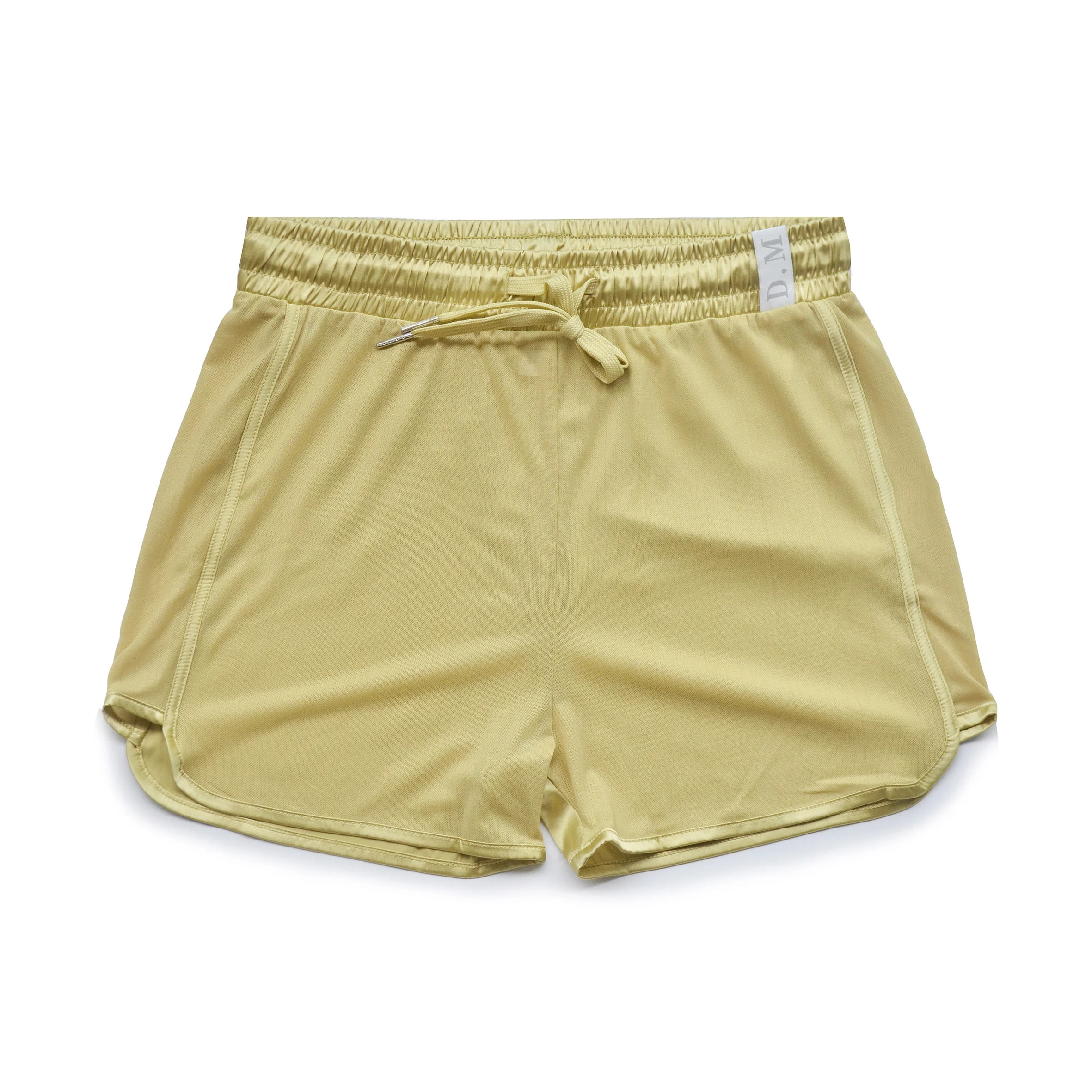 Men's Arro Pants Underwear Mesh Personality Home Boxer Shorts Front Transparent Silk Satin Briefs Three-Quarter Length Lingerie