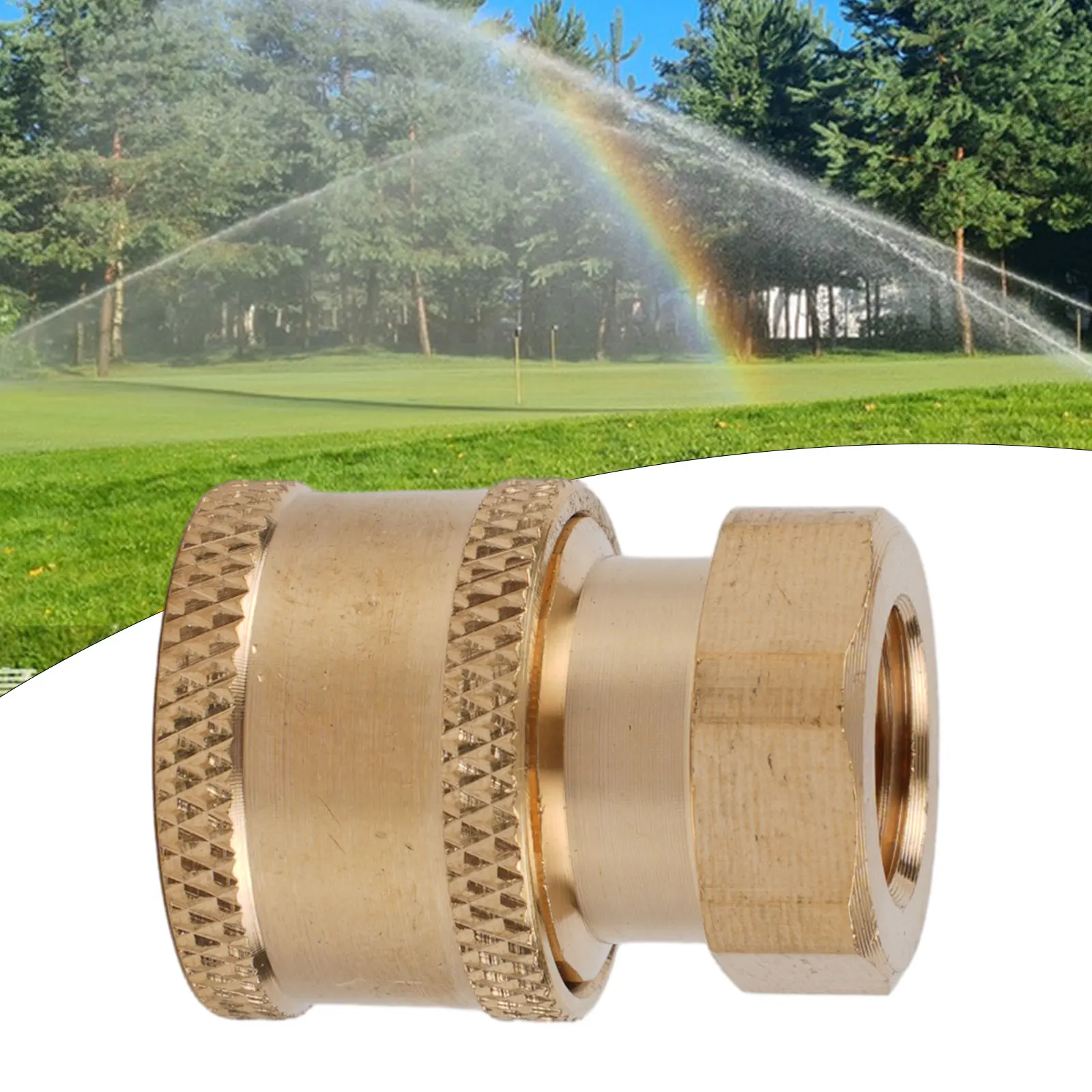 

Accessories Hose Adapter Pressure Washer Hose Adapter 1/4\\\" For Pressure Washer Practical Useful Golden Quick Release