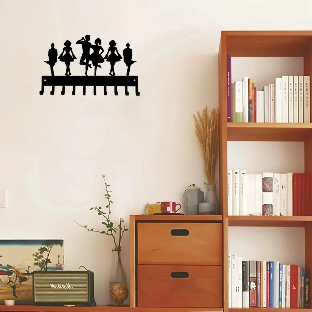 14.5in Irish Dance Medal Hanger, Metal Wall Rack with 10 Hooks view 6
