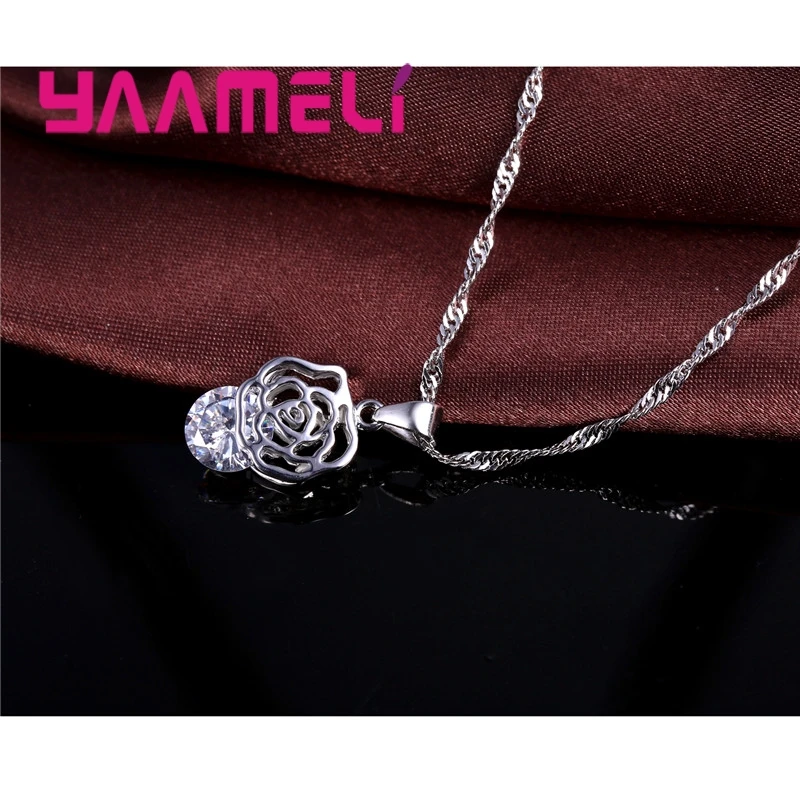 24 Designs Cubic Zirconia CZ Crystal Pure 925 Sterling Silver Jewelry Sets Accessories for Women Engagement Wedding Anniversary
