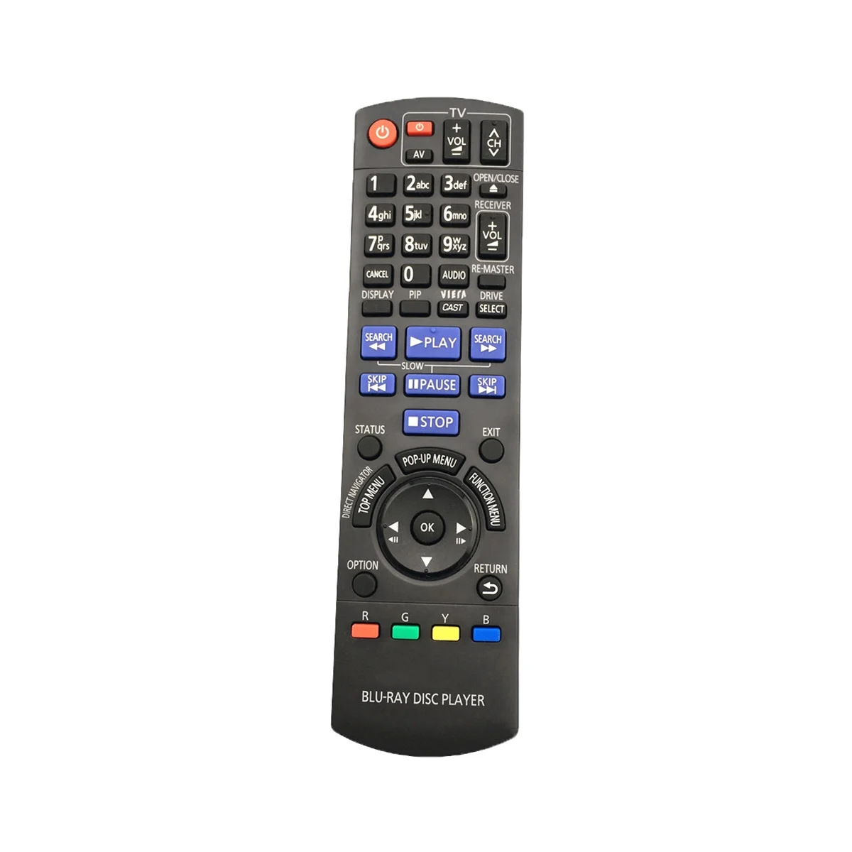 N2QAKB000082 Remote Control Suitable for Audio BLU-RAY DISC PLAYER Replacement Remote Control