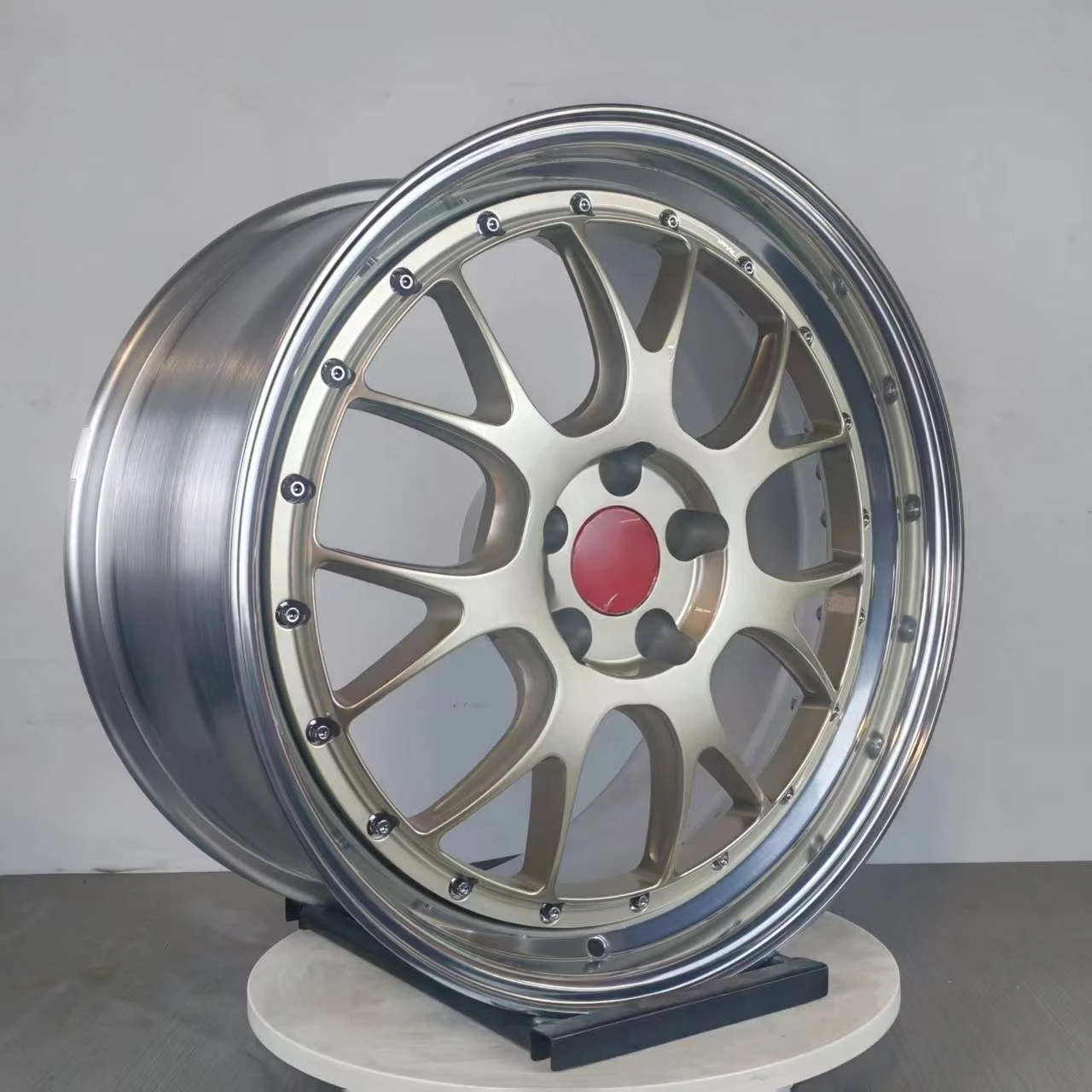 -For Two Pieces Wheels 18 19 20 Inch Forged Track Wheels Lightweight Performance Rims for EvoX 370Z Civic Type R GR86 GTI WRX&