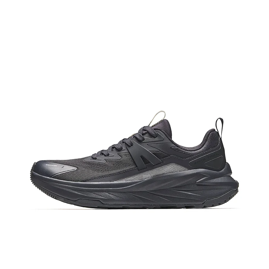 

Anta Running Collection Slip Resistant Abrasion Resistant Cushioning Low top Casual Running Shoes Men's Gray Black 912435506-4