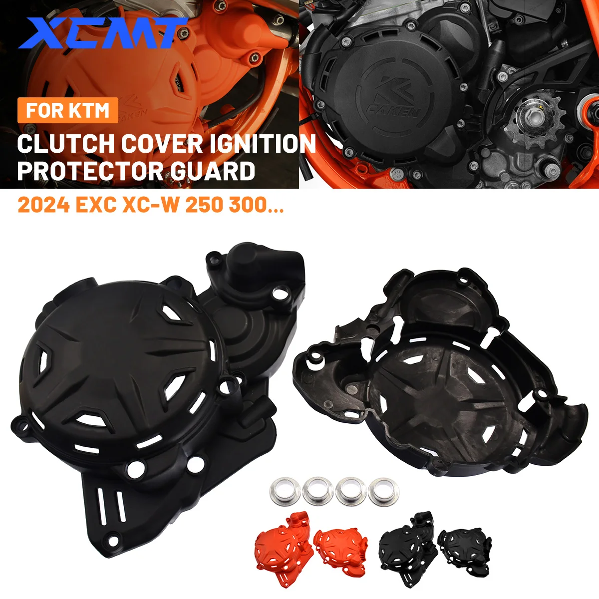 2024 NEW For KTM For Husqvarna For GasGas Motorcycle Clutch Cover Ignition Protector Guard EXC 250 300 XC-W EXC250 XC-W300 TE250