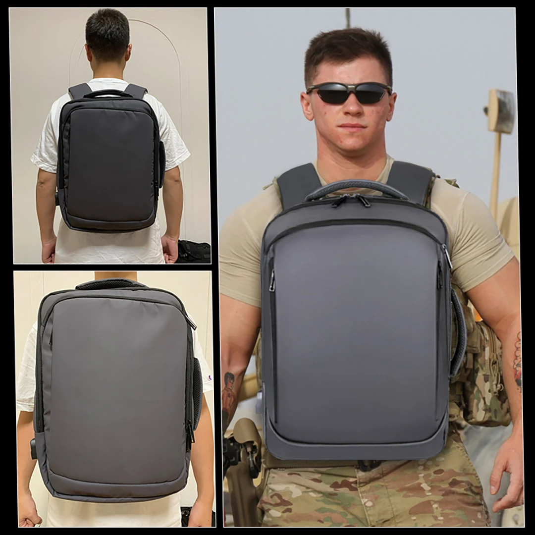 กระเป๋าเป้สะพายหลังกันกระสุนสําหรับผู้ชายระดับ II Stand Alone Ballistic Panel ผู้ชายกระเป๋าเป้สะพายหลังเดินทางป้องกันกระเป๋าความจุขนาดใหญ่