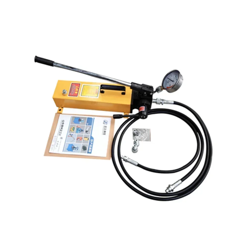 Manual hydraulic pump high pressure pressure gauge hand pump double acting hydraulic machine jack shopkeeper recommended