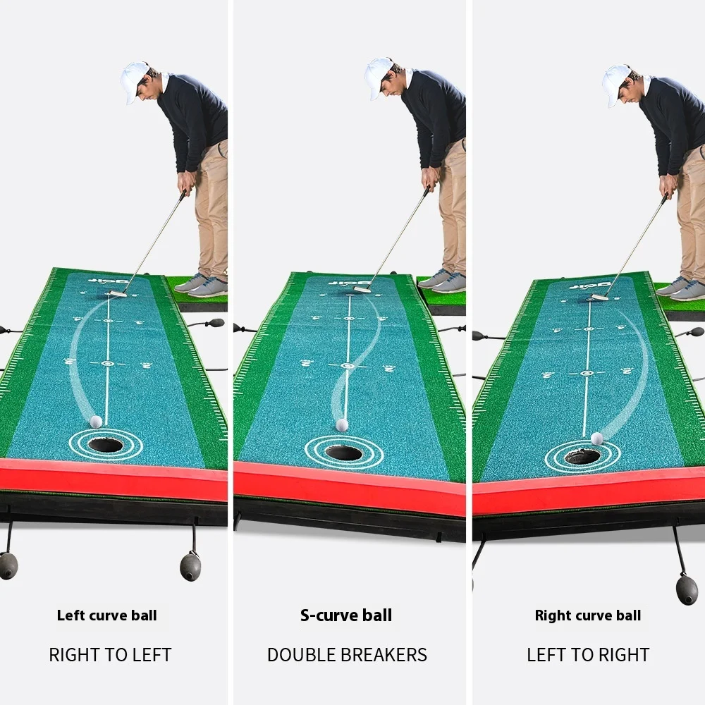 Adjustable Slope Portable Indoor Golf Training Set Multi-Functional Swing Trainer For Practice For Putting