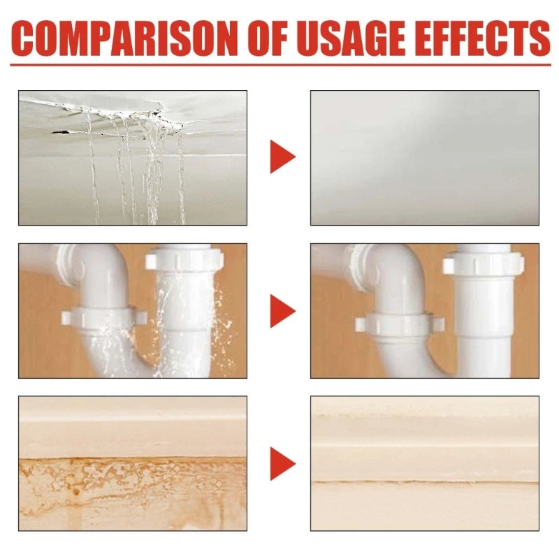 20CB Anti-Leak Glues Bathroom Tile Waterproof Adhesive Sealer Frees Brush Transparent Waterproof Insulating Sealant Glues
