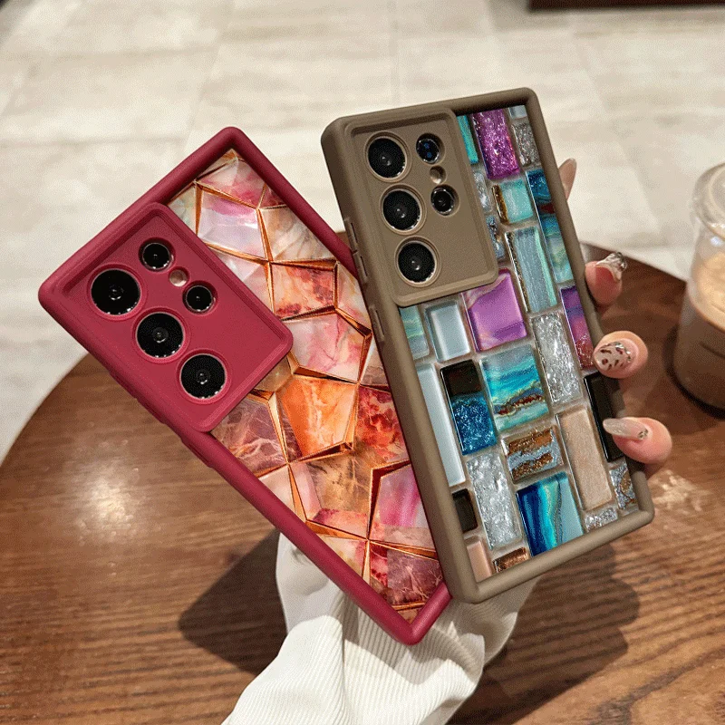 Elegant Aesthetic Marble Pattern 2D Printing Phone Case for Samsung Galaxy A57 A56 A55 A54 A53 A52 A37 A36 A14 A17 5G Soft Cover