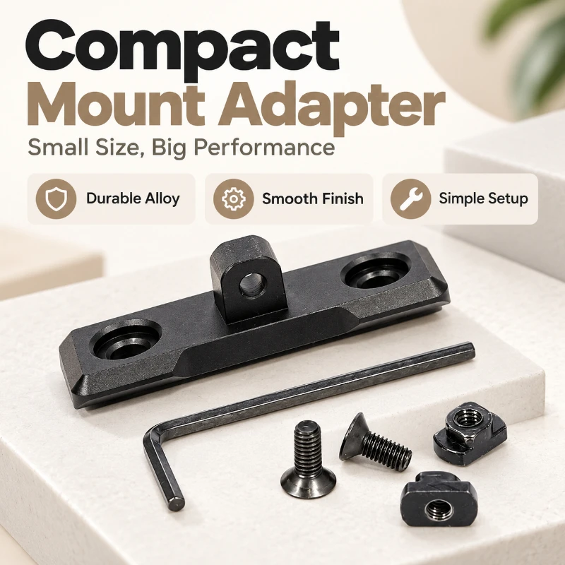 Matte Finish Metal Outdoor Connection Bracket Adapter Reliable With Hex Key And Fastener Set