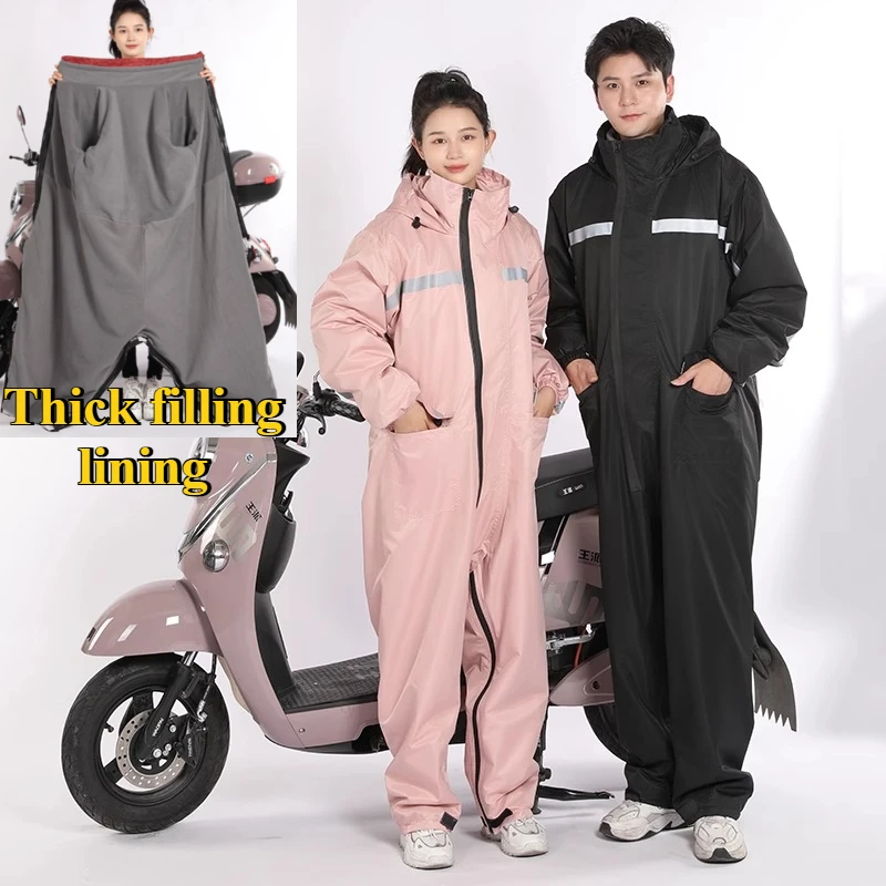 Winter Motorcycle Jumpsuit with Detachable Liner four Seasons Windproof Snowmobile Jacket detachable giacca moto uomo