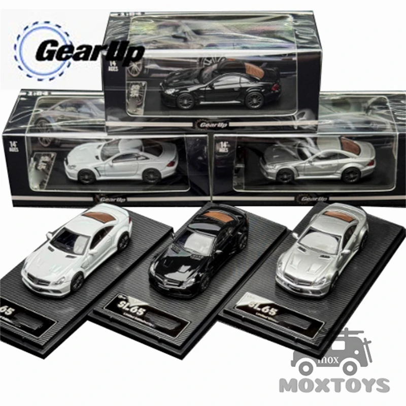 

Gear Up Models/GUM 1:64 SL65 Black Series SL class 5 R230 2008 6.0L V12 Black / Silver / White limited999 Diecast Model Car