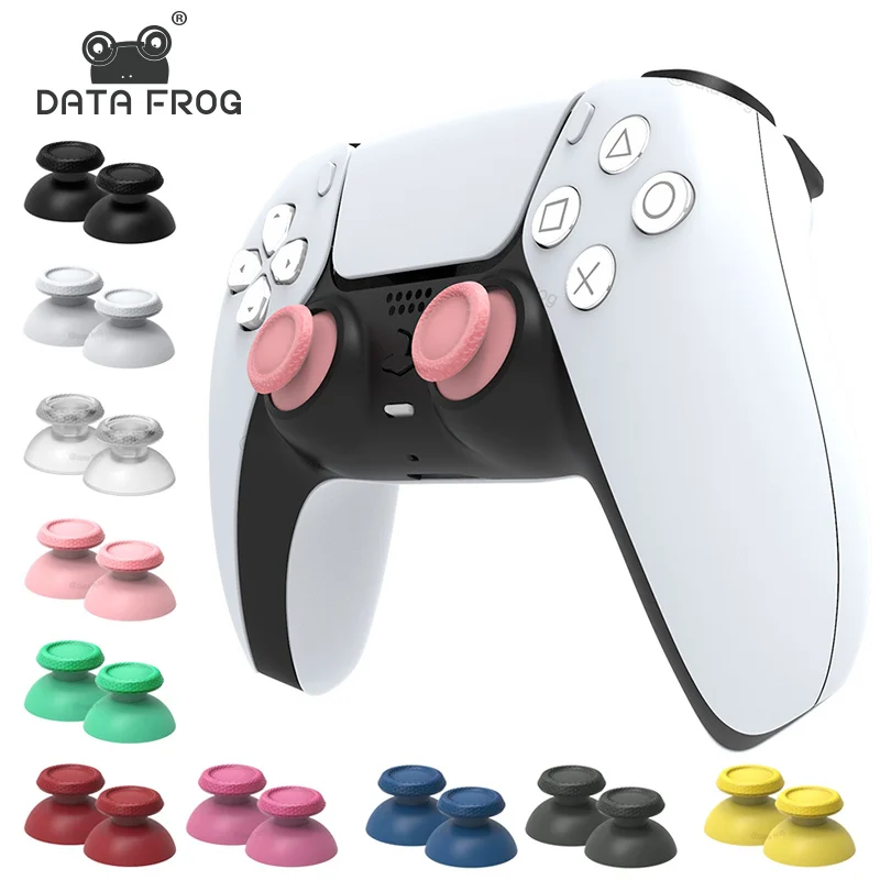 DATA FROG Analog Thumbsticks for PS5 Controller, Gamepad Replacement, Thumbsticks Grip Cap Button, Joystick Accessories