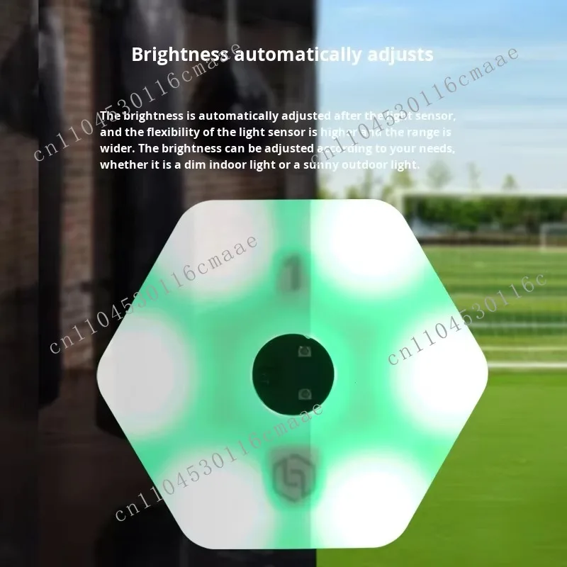 Football, basketball, reaction training lights, wrist agility ball, plastic, green/purple/orange
