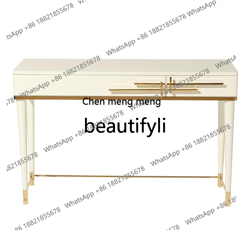 Italian makeup table storage cabinet integrated household bedroom model room dresser modern simple tableH