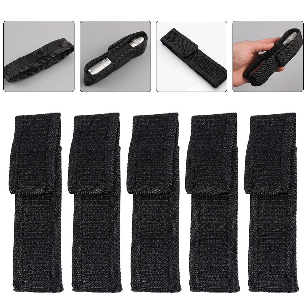 

6Pcs Cloth Flashlight Bags Portable Pouches Wear-Resistant Outdoor Supply Holder for Camping Hiking Flashlight