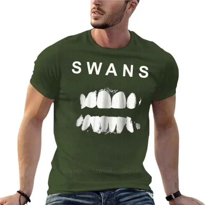 Cotton Swans Band Soundtracks For The Blind Oversize Tshirt Branded Mens Clothing Short Sleeve Streetwear Plus Size Tops Tee