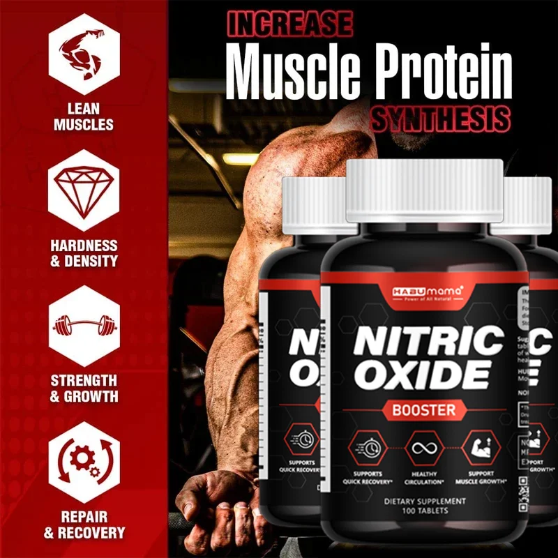 Nitric Oxide Capsules, Stamina Endurance Performance for Workouts, Endurance Booster, Builds Muscle Mass