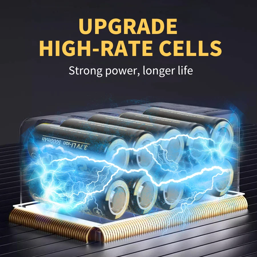 26650 5000mAh Rechargeable Battery 3.7V Lithium-ion Battery For Pointer Doorbell LED Flashlight Lithium Battery 100% Original