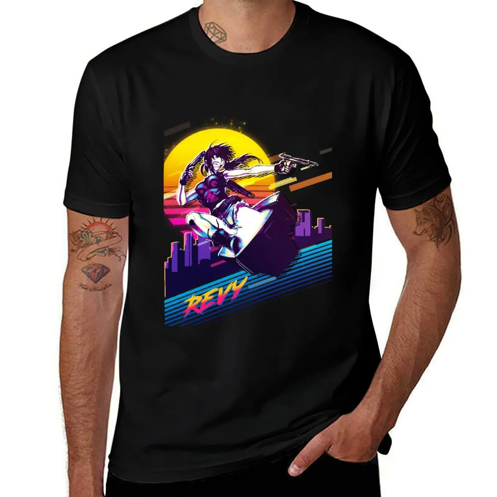 

Black Lagoon Revy T-Shirt customizeds funny gifts quick-drying Blouse slim fit t shirts for men