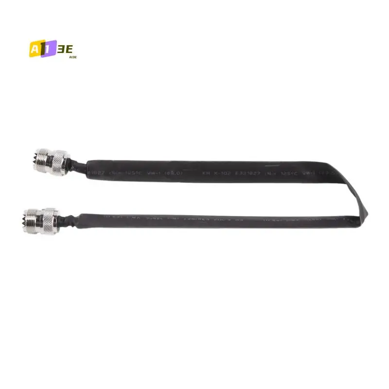 

A13E-5X Проход двери/окна через плоский RF коаксиальный кабель SO239 UHF Female to UHF Female 50 Ом RF коаксиальный удлинитель с косичкой