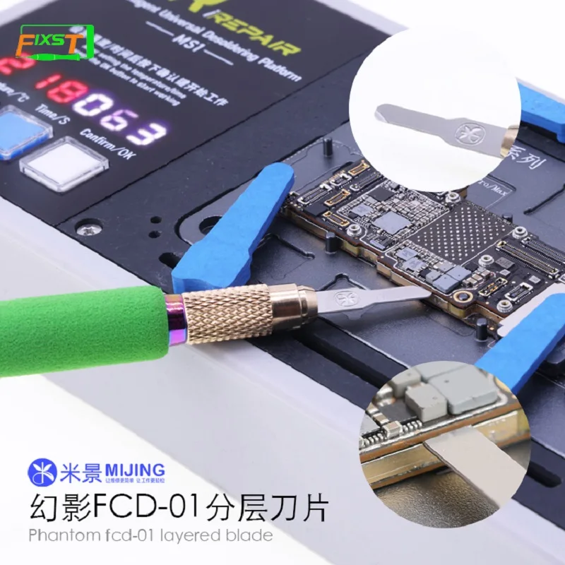 Mijing FCD-01 Motherboard Upper And Lower Layered Blade PCB Glue Removal Clean Scraping Pry Knife Kits Disassemble Repair Tool