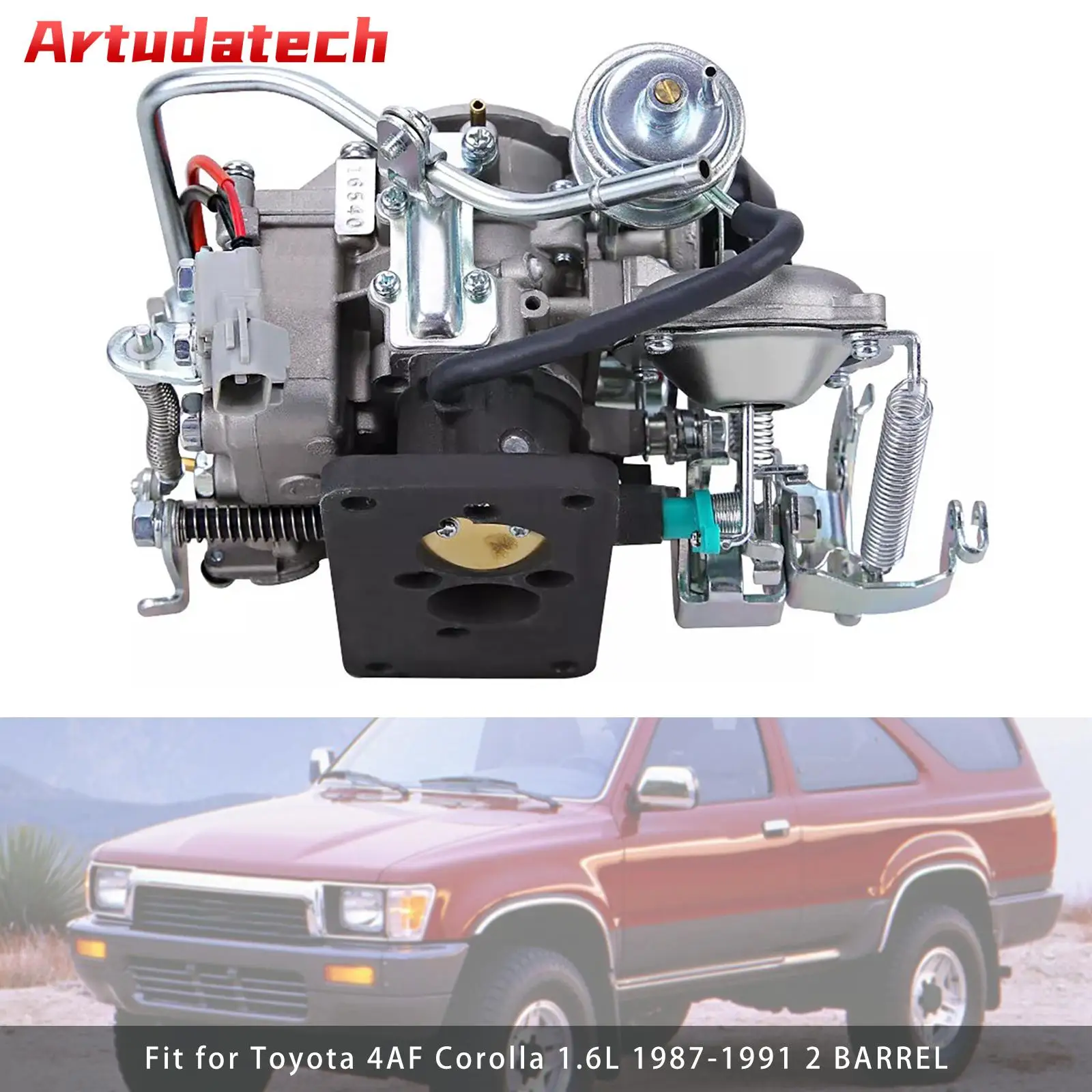 Artudatech Carburetor 21100-16540 For Toyota 4AF Corolla 1.6L 2 Barrel Carb L4 Car Accessories