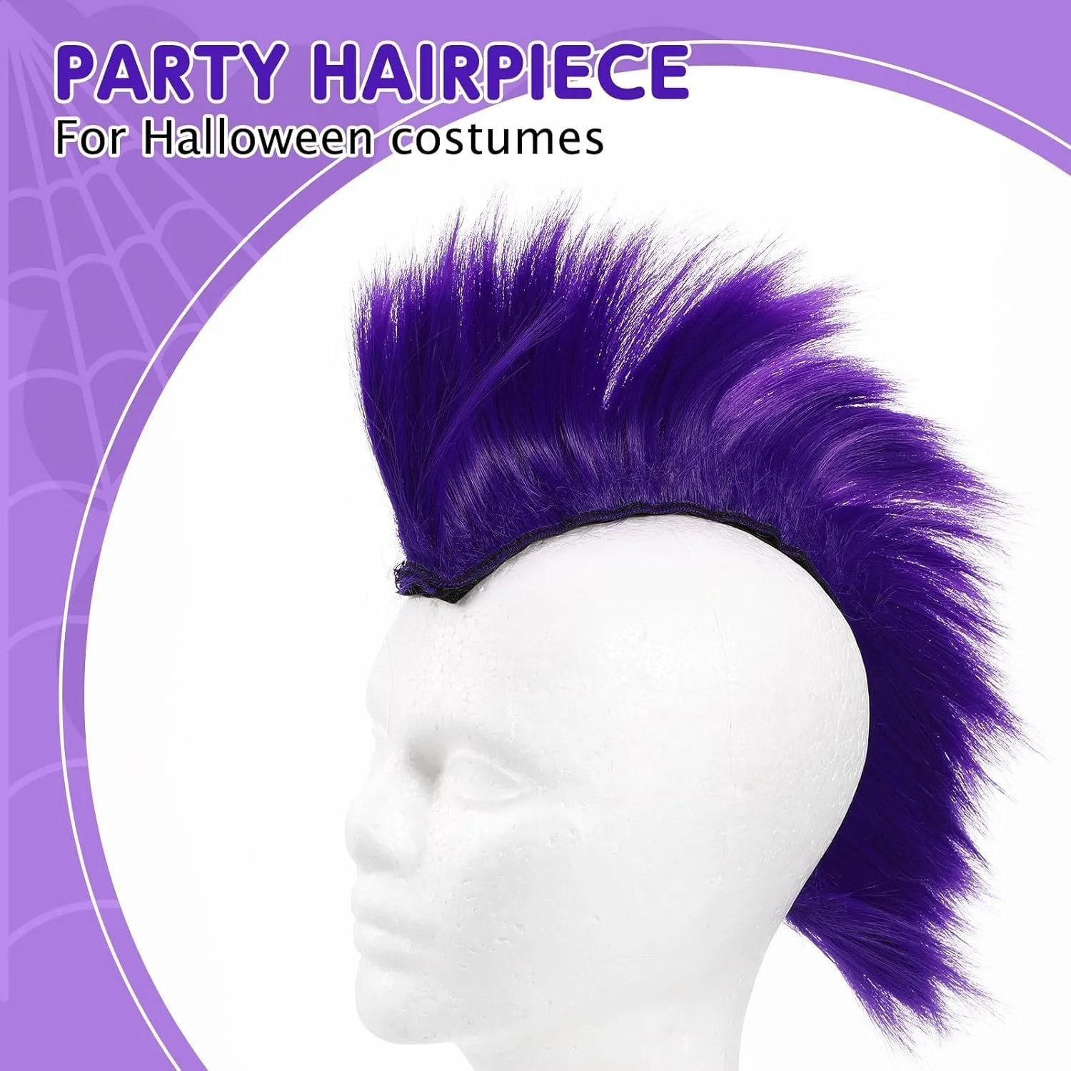 الاصطناعية هوكس الموهوك في الهواء الطلق الشعر ملصق الباروكات العالمي قابلة لإعادة الاستخدام دراجة نارية الملحقات الصلبة سباق دراجة عصا على ركوب الدراجات #3