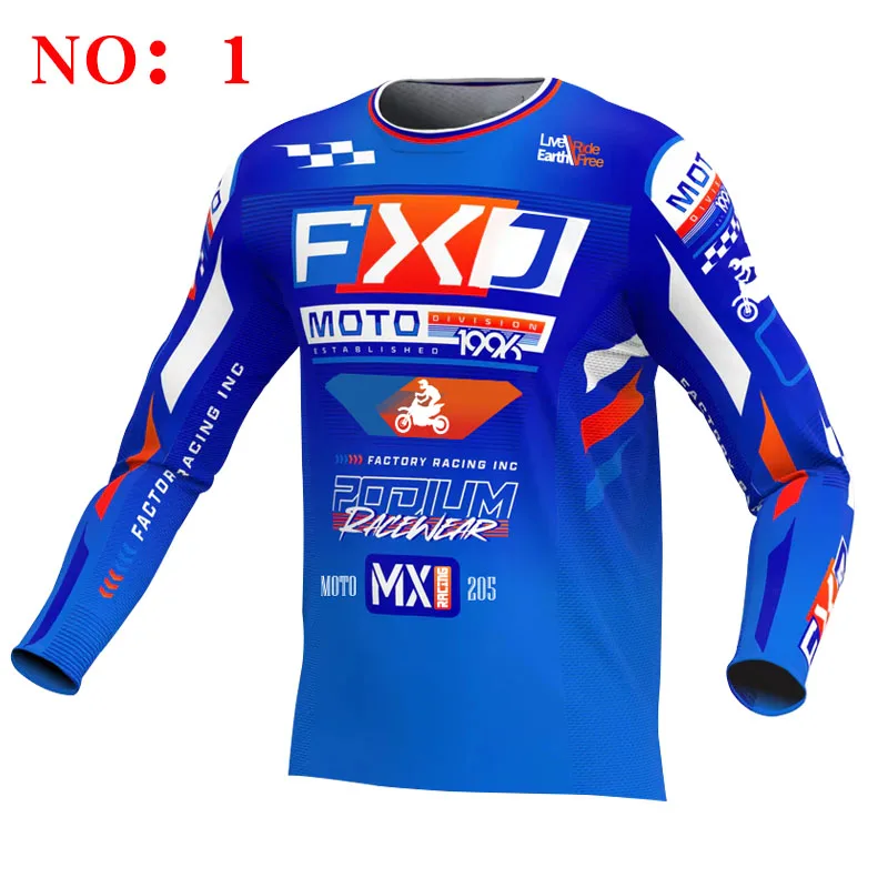 FXJ pink Children Motocross jersey Off road mx jerseys Dirt Bike Youth Adult racing Enduro MTB Motorcycle Customized name number