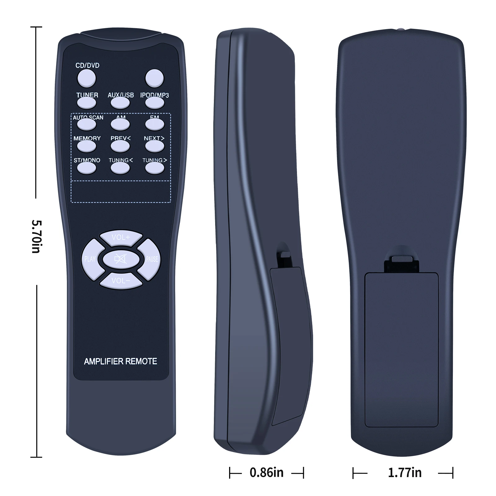 Nieuwe afstandsbediening voor Pyle PT390BTU PT390AU Bluetooth eindversterkersysteem