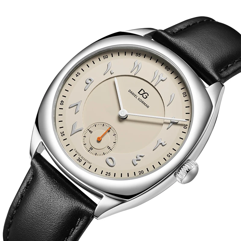 ساعة زوجين فاخرة كوارتز يابانية 5ATM مقاومة للماء حافظة من الفولاذ المقاوم للصدأ حزام جلدي أرقام عتيقة هدية حب له ولها