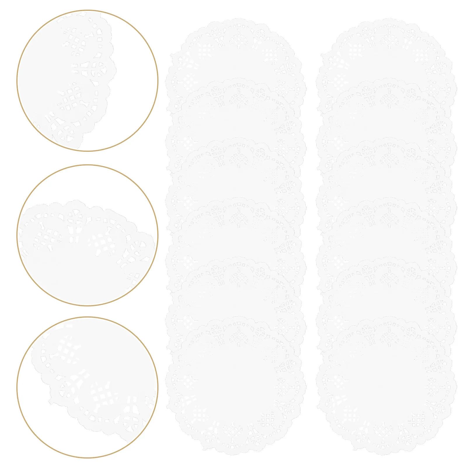 100pcs Cake Set Paper Doilies 6 5 Inch Lace Cake Paper Doilies Oil Absorbing Round Dessert Kitchen Bar