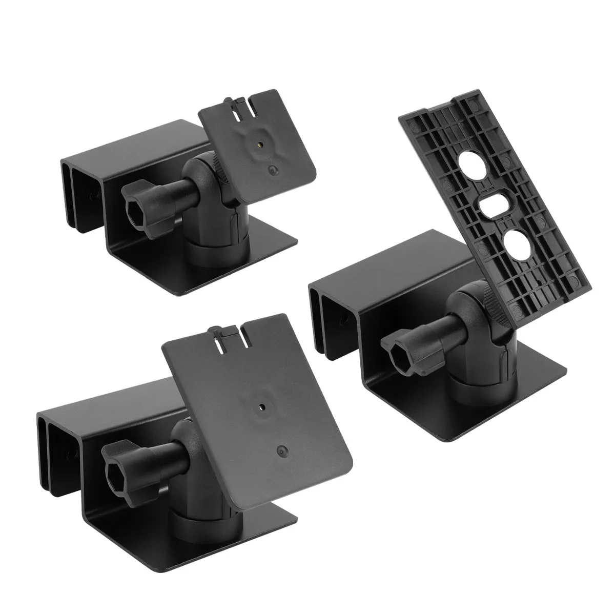 2 Pack Solar Panel Mounting Bracket For Ring For Arlo For Eufy 1/4 Inch 20 Screw Adjustable Angle Stainless Steel Security Cam view 5