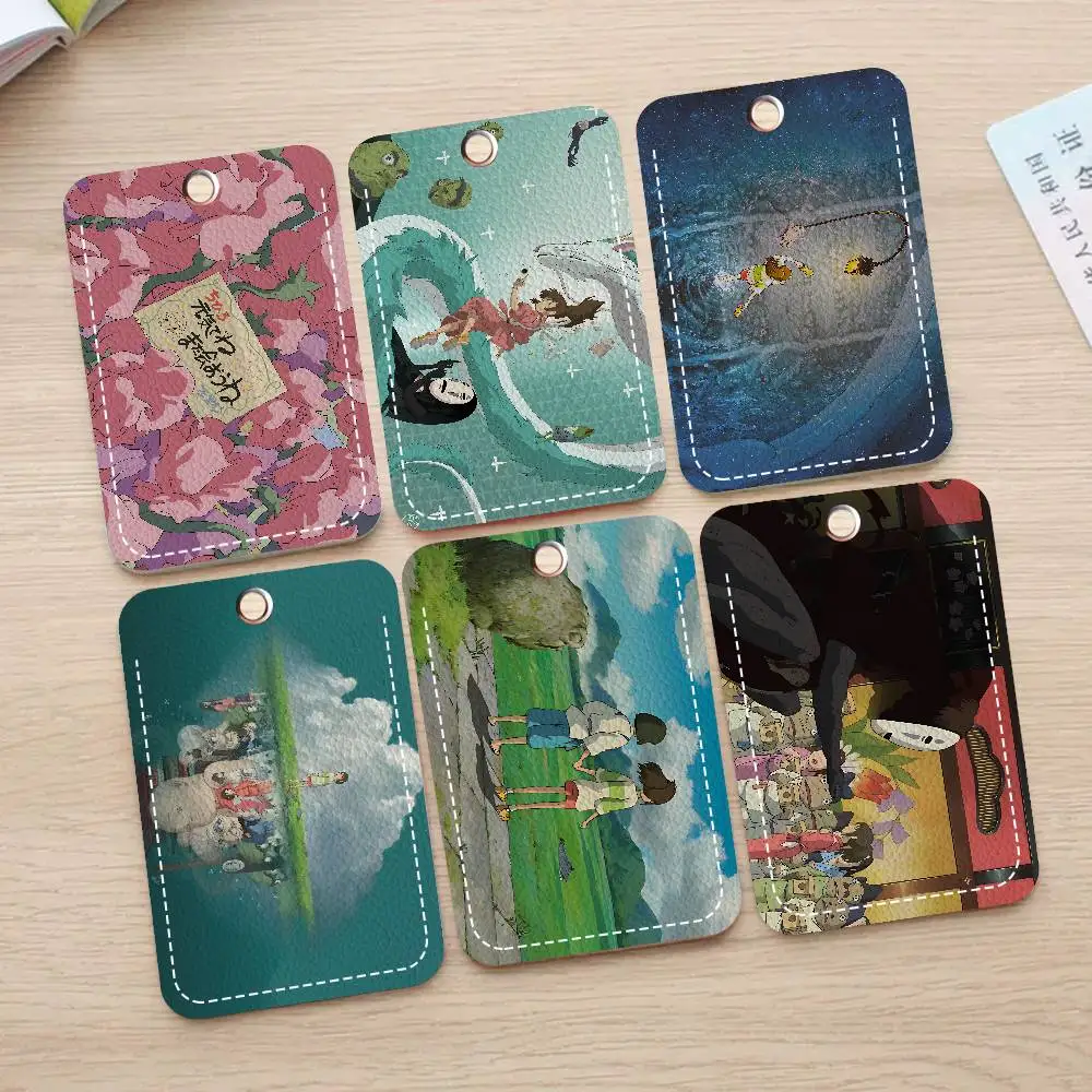 

Модный милый держатель для карт S-Spirited Away, подходит для банковских, деловых, рабочих карт, кредитных карт, удостоверений личности, бейджей, ключница-держатель