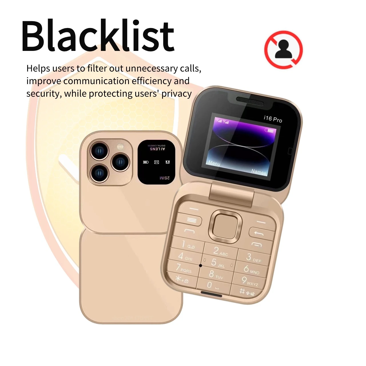 Supper Mini Flip Pocket Size Senior Phone Magic Voice Cute Dual Sims Push Button Blacklist Portable Clamshell Lady's Cellphone