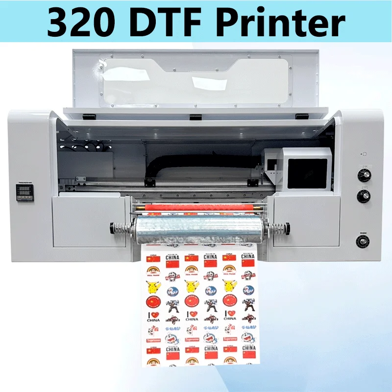 320 UV Dtf Printer Crystal Case Cup Wrap DTF 2 xp600 head Metal Glass Print Low Cost Commercial