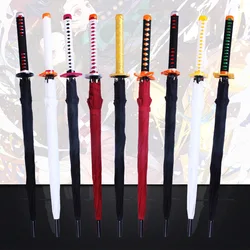 Anime Umbrella Creative Samurai Long Handle Umbrella Sword Umbrella Strong Windproof Sun Rain Straight Tube Business Men Cos