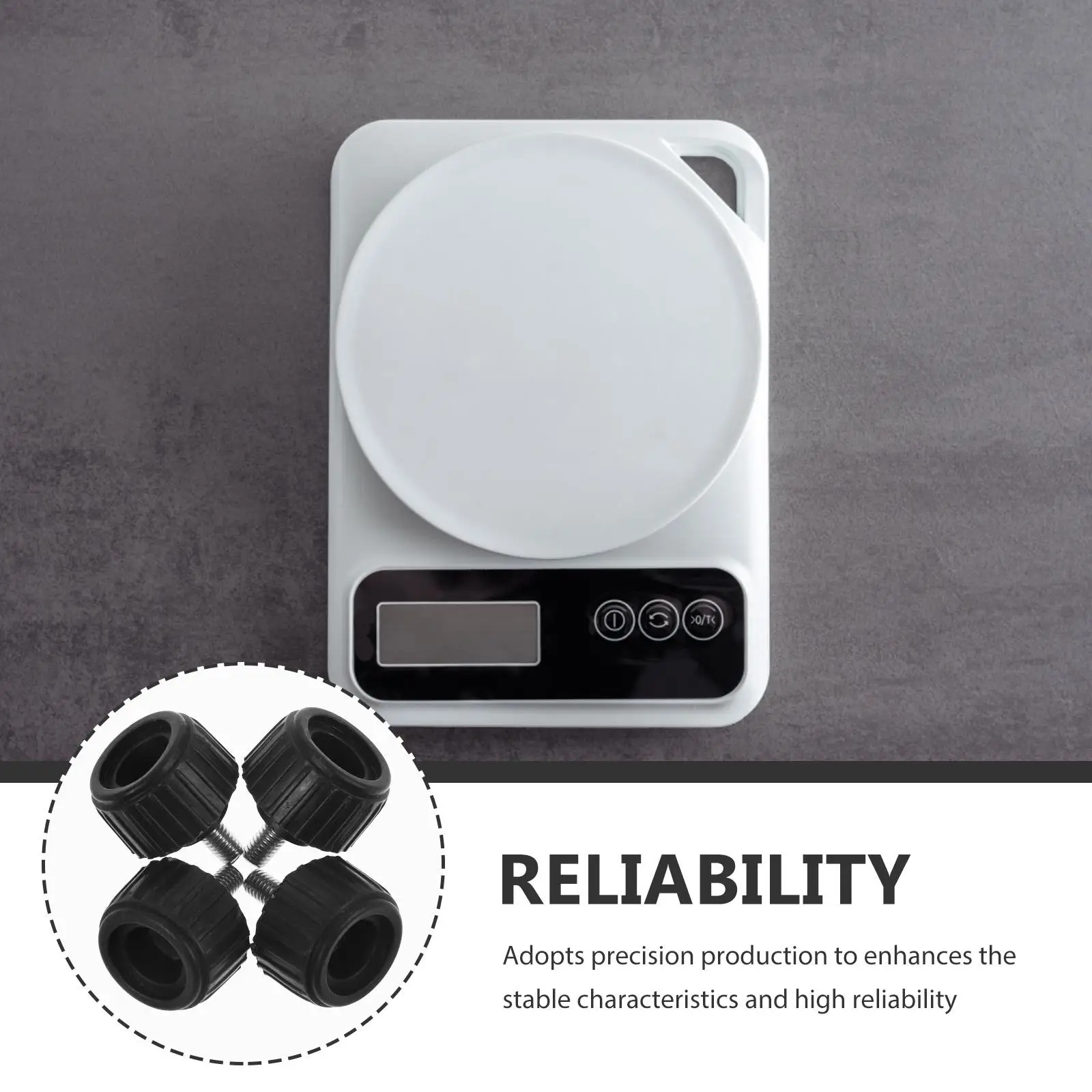 

Electronic Accessories 30kg Shock Absorber Platform Scale Parts Precision Stable Feet Replacement Scale Supplies